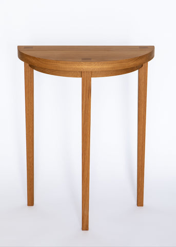 Oak Half Moon Table