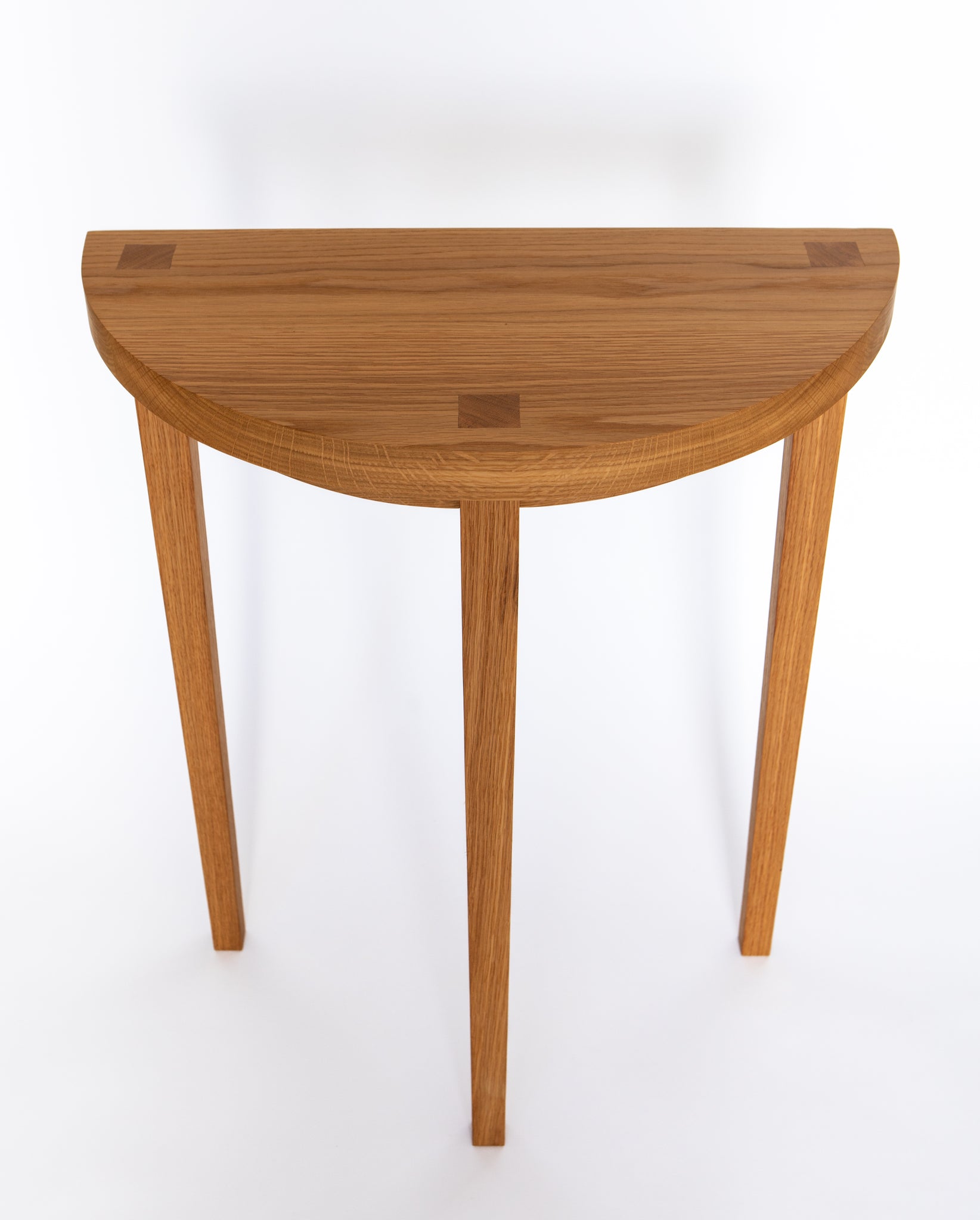 Oak Half Moon Table
