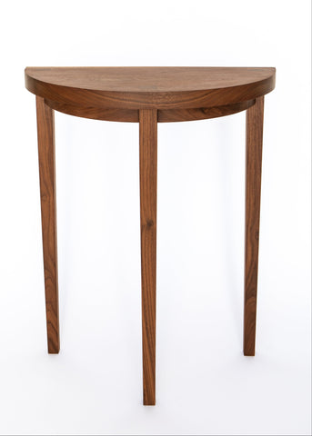 Walnut Half Moon Table