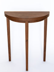 Walnut Half Moon Table