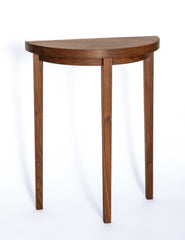 Walnut Half Moon Table