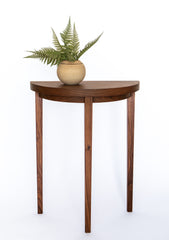 Walnut Half Moon Table