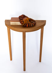 Oak Half Moon Table