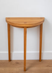Oak Half Moon Table