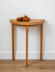 Oak Half Moon Table