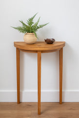 Oak Half Moon Table
