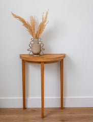 Oak Half Moon Table