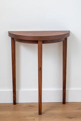 Walnut Half Moon Table
