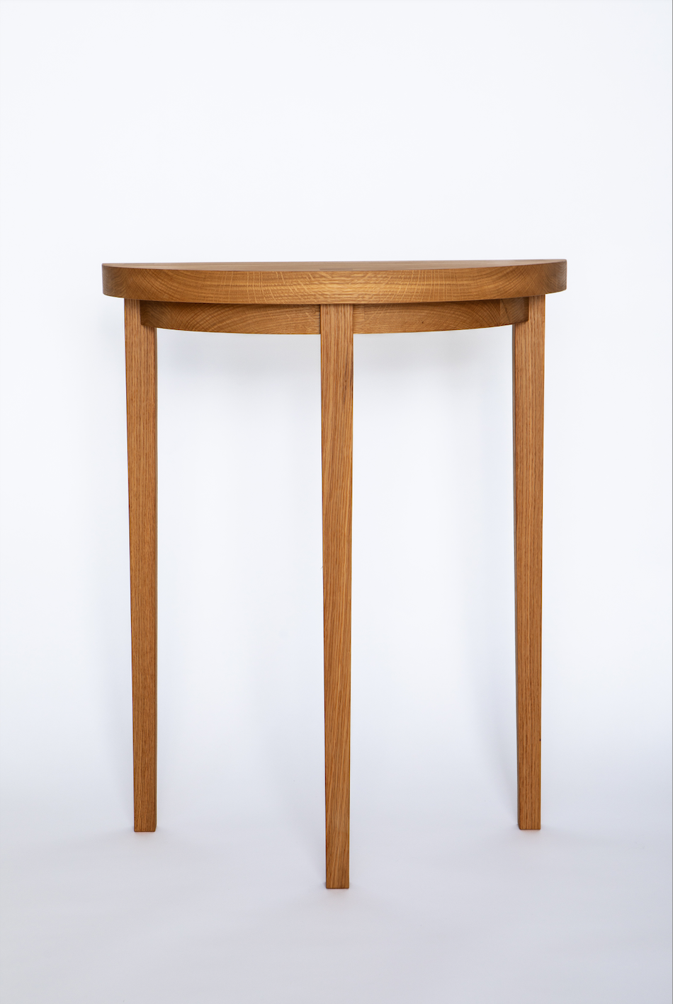 Oak Half Moon Table